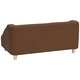 Кучешки диван, кафяв, 85x50x39 см, лен