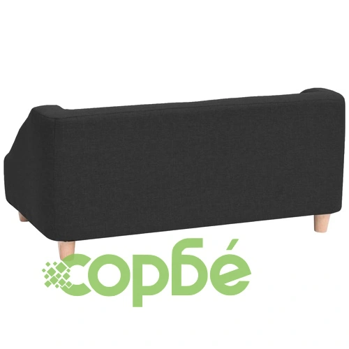 Кучешки диван, черен, 85x50x39 см, лен ➤ топ цена ➤ sorbe.bg