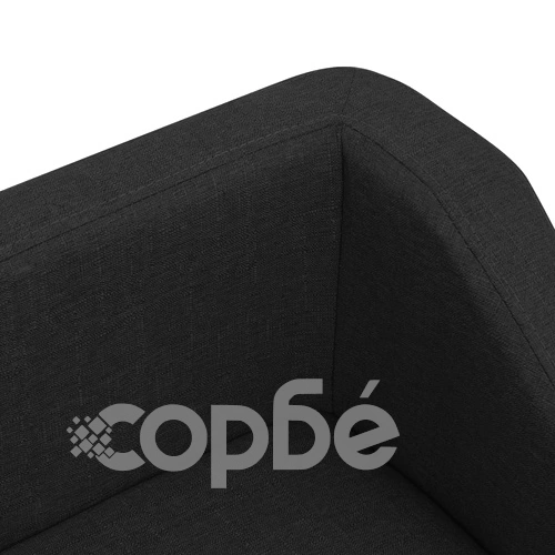 Кучешки диван, черен, 85x50x39 см, лен ➤ топ цена ➤ sorbe.bg