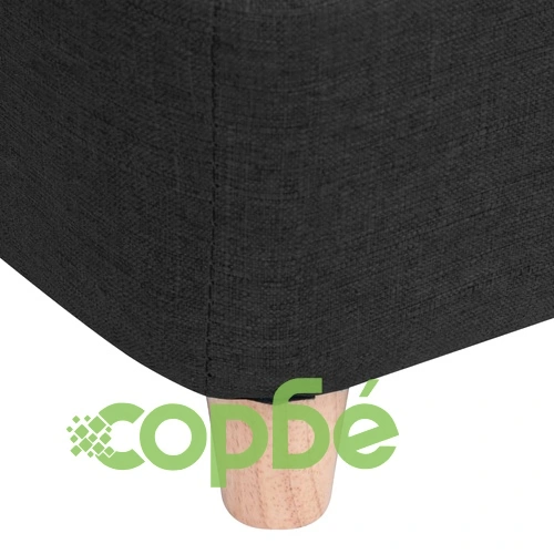 Кучешки диван, черен, 85x50x39 см, лен ➤ топ цена ➤ sorbe.bg