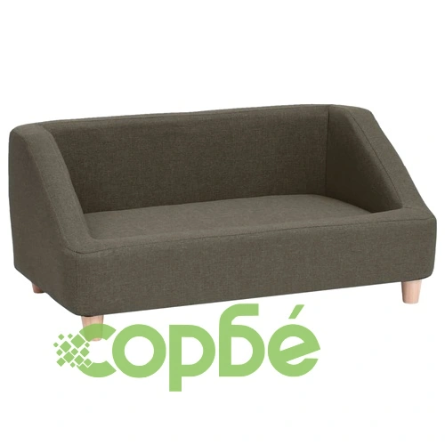 Кучешки диван, тъмносив, 85x50x39 см, лен ➤ топ цена ➤ sorbe.bg