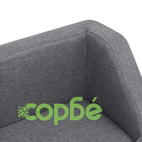 Кучешки диван, сив, 95x63x39 см, лен ➤ топ цена ➤ sorbe.bg