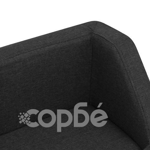 Кучешки диван, черен, 95x63x39 см, лен ➤ топ цена ➤ sorbe.bg