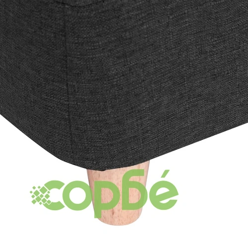 Кучешки диван, черен, 95x63x39 см, лен ➤ топ цена ➤ sorbe.bg