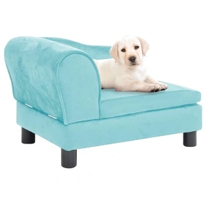 Кучешки диван, тюркоазен, 57x34x36 см, плюш