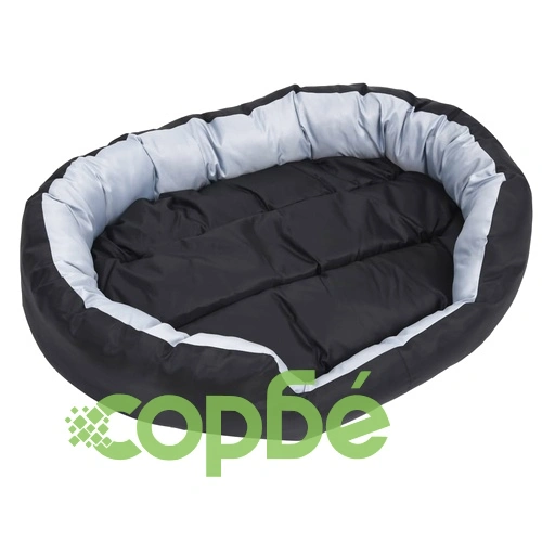 Реверсивно и миещо се кучешко легло, сиво и черно, 110x80x23 см ➤ топ цена ➤ sorbe.bg