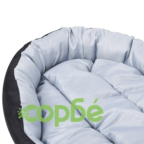 Реверсивно и миещо се кучешко легло, сиво и черно, 110x80x23 см ➤ топ цена ➤ sorbe.bg