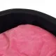 Кучешко легло, черно-розово, 79x70x19 см, плюш/изкуствена кожа