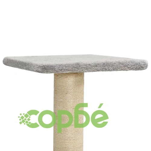 Котешко дърво със сизалени стълбове, светлосиво, 118,5 см ➤ топ цена ➤ sorbe.bg