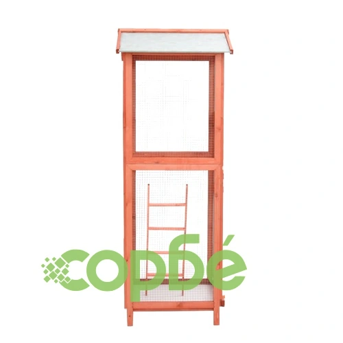 Клетка за птици, 68x62x166, чам масив ➤ топ цена ➤ sorbe.bg