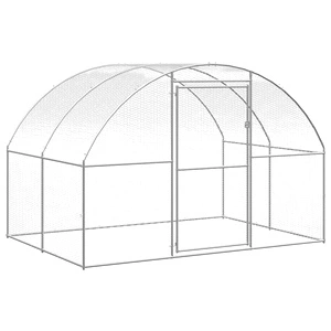 Птичарник на открито, 3x2x2 м, поцинкована стомана
