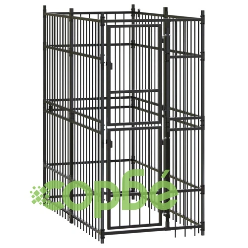 Дворна клетка за кучета, стомана, 1,84 м² ➤ топ цена ➤ sorbe.bg