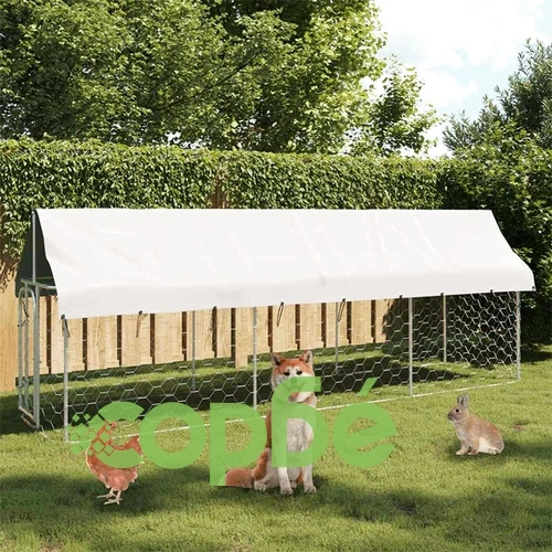 Дворна клетка за кучета с покрив, 400x100x150 см ➤ топ цена ➤ sorbe.bg