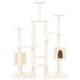 Котешко дърво със сизалени стълбове, кремаво, 145 см