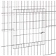 Клетка за зайци, 2 панела, 220x110x55 см, поцинковано желязо