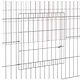 Клетка за зайци, 4 панела, 433x109x54 см, поцинковано желязо