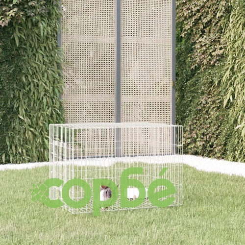 Клетка за зайци, 78x54x54 см, поцинковано желязо ➤ топ цена ➤ sorbe.bg
