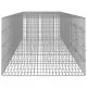 Клетка за зайци, 6 панела, 327x79x54 см, поцинковано желязо