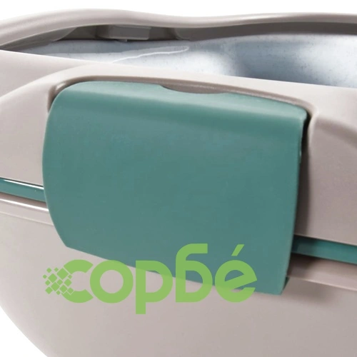 Котешка тоалетна, кафяво и бяло, 69,5x47x26 см, PP ➤ топ цена ➤ sorbe.bg