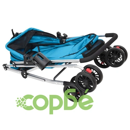 Сгъваема количка за кучета синя 76x50x100 см Оксфорд плат ➤ топ цена ➤ sorbe.bg