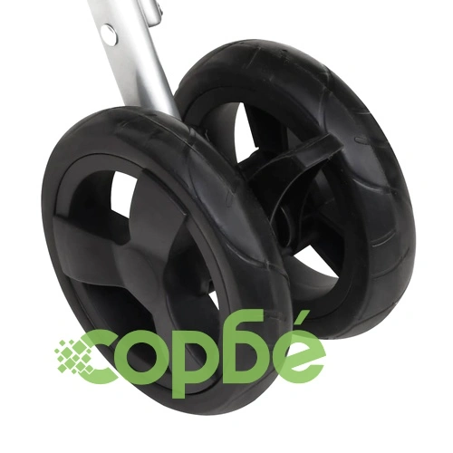 Сгъваема количка за кучета, черна, 100x49x96 см, ленен плат ➤ топ цена ➤ sorbe.bg