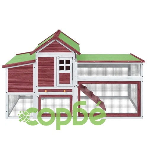 Кокошарник мока 186,5x58,5x113 см бор масив ➤ топ цена ➤ sorbe.bg