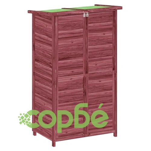 Градинска барака за инструменти мока 83x57x140 см бор масив ➤ топ цена ➤ sorbe.bg