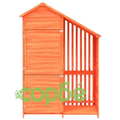 Градинска барака за инструменти кафяв 120x53,5x170 см бор масив ➤ топ цена ➤ sorbe.bg