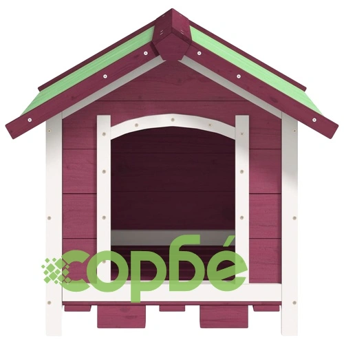 Кучешка колиба, мока, 65x65x61,5 см, бор масив ➤ топ цена ➤ sorbe.bg
