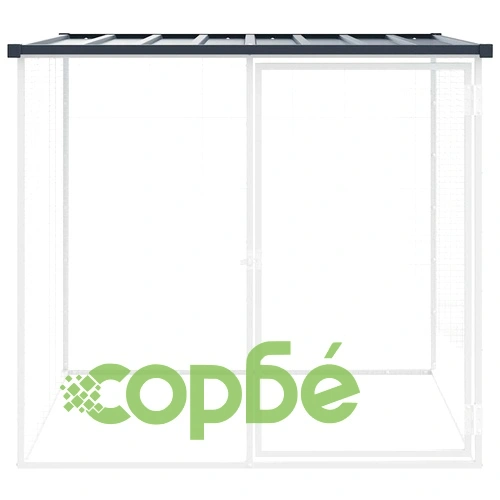 Клетка за пилета с покрив, 103x98x90 см, поцинкована стомана ➤ топ цена ➤ sorbe.bg