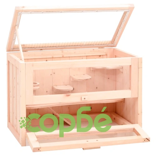 Клетка за хамстери 60x35,5x42 см масивна ела ➤ топ цена ➤ sorbe.bg