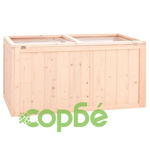 Клетка за хамстери 89,5x45x45 см масивна ела ➤ топ цена ➤ sorbe.bg