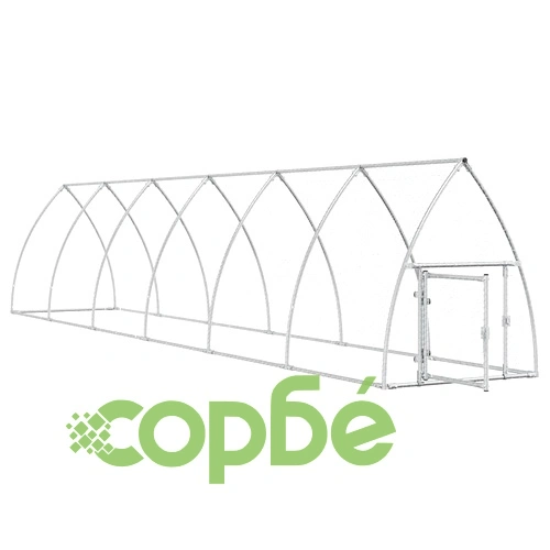 Клетка за пилета сребриста 600x105x120 см поцинкована стомана ➤ топ цена ➤ sorbe.bg