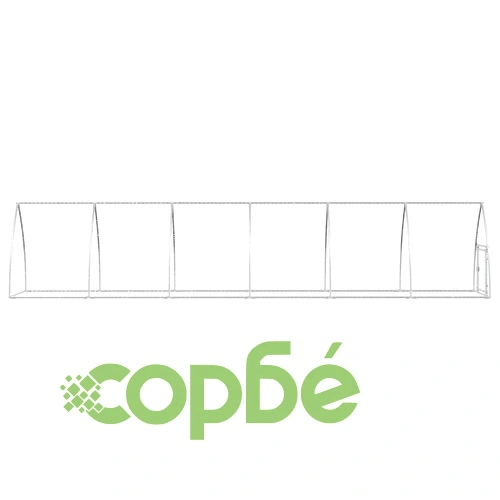 Клетка за пилета сребриста 600x105x120 см поцинкована стомана ➤ топ цена ➤ sorbe.bg