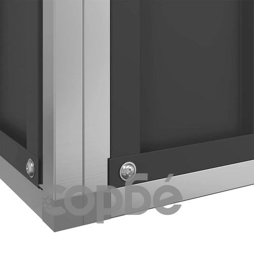 Волиера, сребриста, 211x207x212 см, стомана ➤ топ цена ➤ sorbe.bg