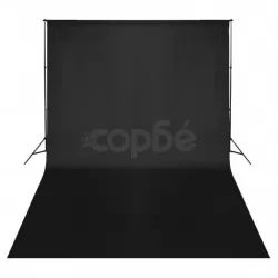 Фотографски фон, памук, черен, 500х300 см 