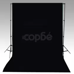 Фотографски фон, памук, черен, 600х300 см 