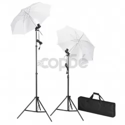 Комплект за студийно осветление с два чадъра