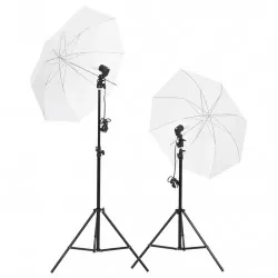 Комплект студийно осветление със стативи и чадъри