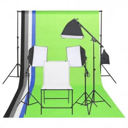 Комплект осветление за фото студио с маса за снимане