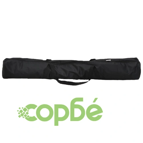 Поставка за фон, черна, 254x243 см, стомана ➤ топ цена ➤ sorbe.bg