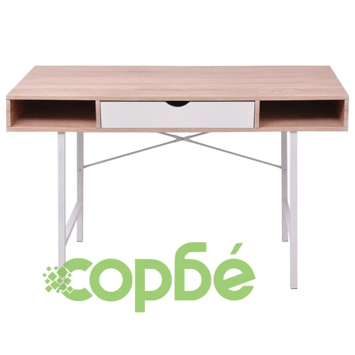 Бюро с 1 чекмедже, дъб, бяло ➤ топ цена ➤ sorbe.bg