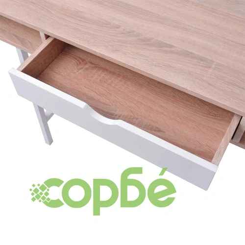 Бюро с 1 чекмедже, дъб, бяло ➤ топ цена ➤ sorbe.bg