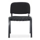 Посетителски офис столове, 4 бр, текстил, черни