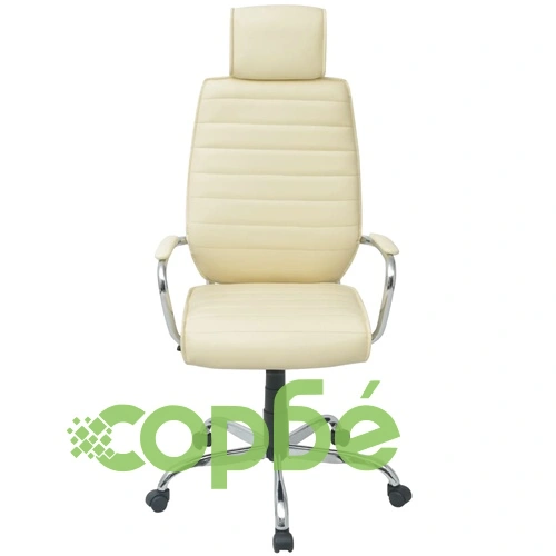 Офис стол, PU кожа, кремавобял ➤ топ цена ➤ sorbe.bg