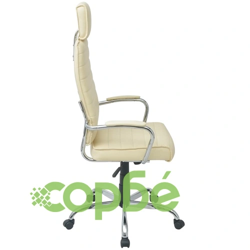 Офис стол, PU кожа, кремавобял ➤ топ цена ➤ sorbe.bg