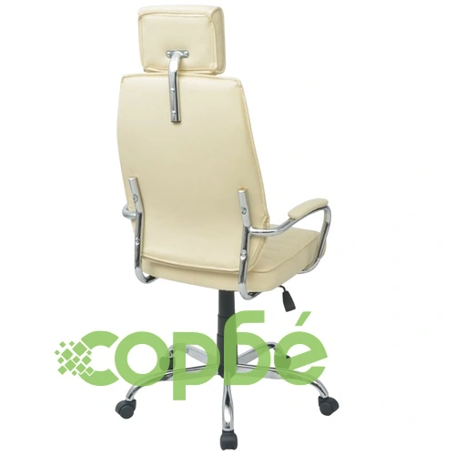 Офис стол, PU кожа, кремавобял ➤ топ цена ➤ sorbe.bg