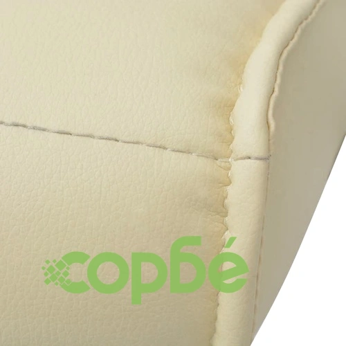 Офис стол, PU кожа, кремавобял ➤ топ цена ➤ sorbe.bg