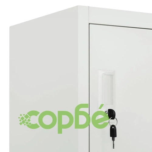 Заключващ се шкаф с 6 отделения, стомана, 90x45x180 см, сив на топ цена от sorbe.bg Заключващ се шкаф с 6 отделения, стомана, 90x45x180 см, сив ➤ топ цена ➤ sorbe.bg