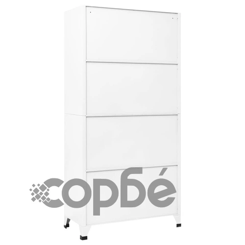 Заключващ се шкаф с 9 отделения, стомана, 90x45x180 см, сив  ➤ топ цена ➤ sorbe.bg